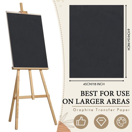 Epakh 20 Sheets 18''x 24'' Large Carbon Paper for Tracing, Carbon Transfer Paper for Drawing, Tracing and Transfer - Arts and Crafts Supplies