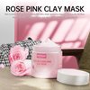 Hicream Rose Clay Facial Mask, Clay Mask Reduce the Blackheads, Pink Clay Mask with Kaolin and Collagen, Gentle Skincare for Women and men, Moisturizing 5.29 oz(pink)