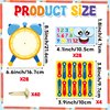 WATINC Telling Time Learning Clock Craft - 28Pcs DIY Learning to Tell Time Clock Gift Craft for Kids with Number Stickers, Back to School Teaching Time Practice Clock for School Classroom Fun Activity