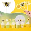 WERNNSAI 36 PCS Bee Party Cupcake Toppers - Bumble Bee Birthday Party Decorations for Kids Girls Honey Bee Cake Decoration Bee Cake Toppers Birthday Baby Shower Bee Theme Party Supplies Bee Cake Decor