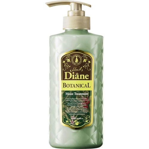 MOIST DIANE Hair Treatment with Pump for Women & Men, Natural Organic Japanese Hair Conditioner, Sulfate & Silicon Free Hydrating & Moisturizing Haircare Products, Botanical Moist 16.9 Fl Oz/500mL