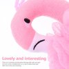 FRCOLOR Shower Loofah Bath Sponge Flamingo Mesh Pouf Body Scrubber with Hanging Rope for Kids Women Girls Pink