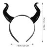 ARTIBETTER Halloween Horn Hairhoop Halloween Ox Horn Hair Band,Devil Horns Headband,Horn Hair Hoop,Gothic Headband Headwear for Halloween, Cosplay, and Dress Up Parties