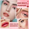 IONSGAKO 4PCS Lip Tint Stain Set, Velvet Lip Gloss Moisturizing Lip Stain Long Lasting Waterproof Liquid Lipstick Set Multipurpose Water Lip Stain Tint for Lip and Cheek Tint