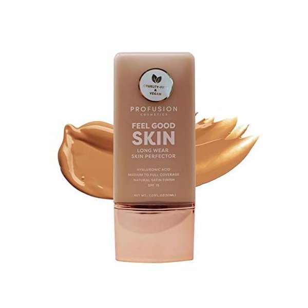 Profusion Cosmetics Cruelty-free Lightweight Feel Good Skin Liquid Foundation: Tan 3