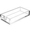 HIIMIEI Acrylic Napkin Holder for Bathroom, Acrylic Guest Towel Holder, Bathroom Napkins Guest Disposable Holder, Hand Towel Tray for Kitchen, Parties, Weddings, Party, Hotel, Restaurant（Clear）