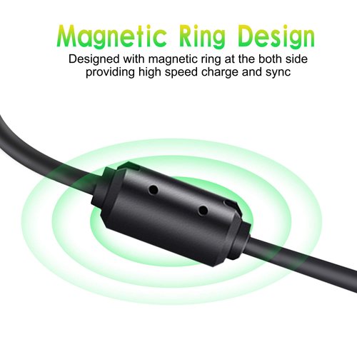 2Pack 6Ft Charging Cable for Xbox 360, Wireless Controller USB Charging Cable Compatible with Microsoft Xbox360 / Xbox 360 Slim Wireless Game Controllers