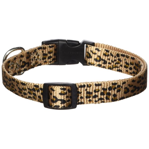 East Side Collection Cheetah-Print Nylon Dog Collar, 14–20-Inch