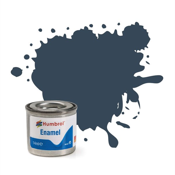 Humbrol 14ml No.1 Tinlet Enamel Paint 245 RLM 74 Graugrun Matt