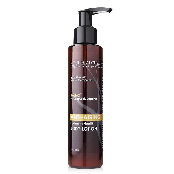 RD Alchemy - 99% Natural & Organic Anti-Aging Body Lotion for Sun Spots & Age Spots, Crepey Skin, & Normal to Dry Skin. Anti Aging Antioxidants Smooth Fine Lines & Reduce Appearance of Aging