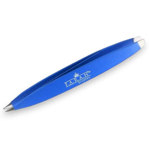 F.A.R.A.H. Z-Tweeze Professional Stainless Steel Dual Ended Precision Tweezers with Slanted and Pointed Tips