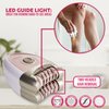 Epilady Gama Delicare Duo Rechargeable Epilator for Women, Cordless Electric Hair Removal Device, Hair Remover for Women, Bikini Trimmer for Women Pubic Hair, Dual Head, Dual-Volt, 2-Speed, LED Light