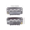 ROSEBUD 50Pcs Wig Clips 32mm Snap Clips For Hair Extension Tools U-Shape 6 Teeth Hair Extensions Clip Brown