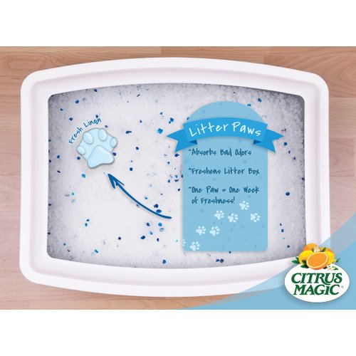 Citrus Magic Pet Odor Eliminator Litter Paws, Fresh Linen, 6-Count