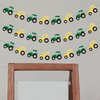 3 Pcs Tractor Bunting Tractor Felt Banner Party Decoration for Birthday Decoration Tractor Party Supplies