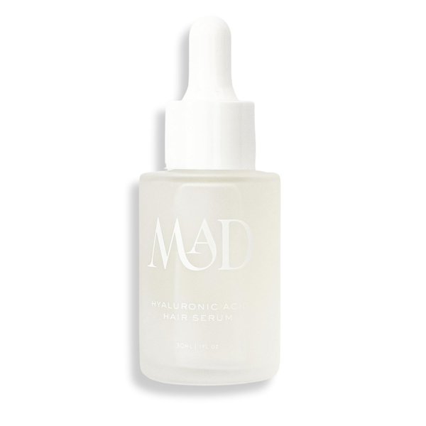 MAD HAIR CO. Hyaluronic Acid, Squalane oil, Argan Oil Hair Health Serum | For Hydration, Improved Elasticity, Enhanced Shine, Reduced Frizz, Strengthen Hair (Hyaluronic Acid Hair Serum)