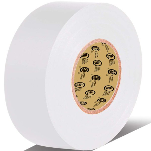 LYLTECH White Electrical Tape, 66 feet x 3/4 inch x 7 mils-600V,Pass UL/CSA Certification. Waterproof,Flame Retardant,Strong Adhesive, 14℉ to 176℉(White)