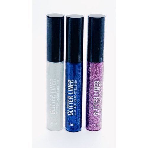 Glitter Liquid Eyeliner, Shimmer Sparkling Metallic Colorful Eyeliner -3 pack (Spring Trend)