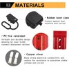 BUNKER INDUST 50A 6-10 Gauge Battery Quick Connect Disconnect Wire Harness Plug Kit 4 Pcs Battery Cable Quick Connect Disconnect Plug for Winch Auto Car Trailer Driver Electrical Devices,Red