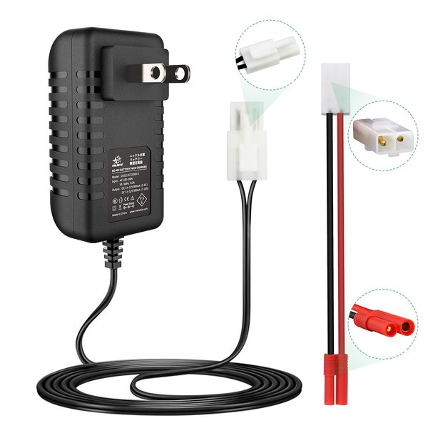 melasta 7.2V 9.6V 8.4V RC Car Battery Charger Compatible with Redcat Racing Hexfly NiMH Battery and Standard Tamiya Battery, 2.4V-12V NiMH/NiCD Universal RC Charger