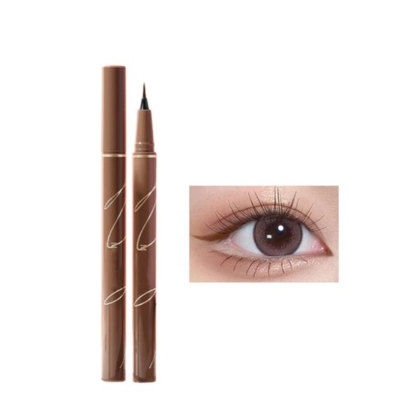 ICATHUNY Liquid Eyeliner,Waterproof,Quick Drying,Smudge Resistant,Long Lasting,Precise All Day Eyeliner Makeup,High-Pigmented Liquid Eye Liner for Bold Looks (Brown)