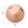 AHYUAN Handmade Wooden Puzzle Magic Ball Brain Teasers Toy Intelligence IQ Games 3D Sphere Puzzles for Children and Adults (3 x 3 x 3 inch)