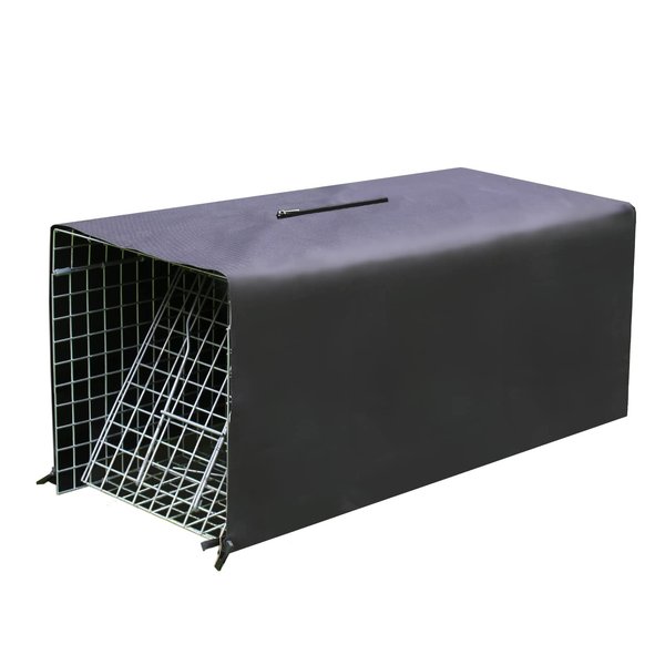 Deblue Trap Cage Cover, Cage Covers for Small Animal Trap Cage, Feral Cat Trap Covers for 1-Door Humane Animal Trap Cage 32 x 10 x 12inch-(ONLY Cover)