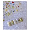 Spring Flower Nail Stickers - Diowino Three-Dimensional Relief Colorful Flower Nail Decals Self-Adhesive Sunflowers Lavender Daisy Nail Art Stickers Elegant Back Glue Nail Accessories for Women Girls