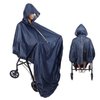 Canyita Wheelchair Poncho, Ultralight Waterproof Wheelchair Rain Cover Raincoat with Hood Wheelchair Rain Poncho for The Elderly Waterproof Raincoat with PVC Layer