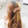 Sankuwen Women Rhinestone Inlaid Flower Hair Comb Hairpin Barrette Accessory,Also Perfect Mother's Day Gifts for Mom (Champagne)
