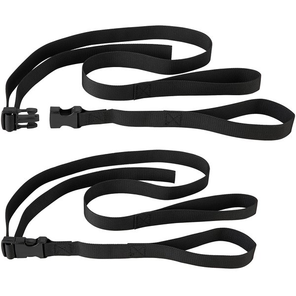 Shupakul 2 Pcs Pontoon Ladder Pull Up Straps,19.5 to 56 Inch Adjustable Marine Ladder Strap with Buckle,Reusable Boat Ladder Strap for Secure and Storage