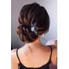 Wedding Hair Accessories for Brides, Beusoulover Bridal Hair Accessories 2 Pieces Sapphire Blue Crystal Hair Pieces, Handmade Rhinestone Bridal Hair Pins for Women, Girl, Brides, Bridesmaids, Prom,
