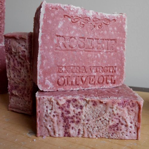 Grandma's Natural Handcrafted Soap Vegan Soap - Brazilian Rosehip Oil, Organic Olive Oil, and Mediterranean Sea Salt Handmade