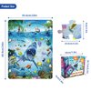 MINIWHALE Kids Puzzle for Kids Ages 4-8 Ocean Floor Puzzle/Underwater Shark Pattern Design Puzzle/Raising Children Recognition Promotes Hand-Eye Coordination (Glow in The Dark, 46Pcs, 24x18in)