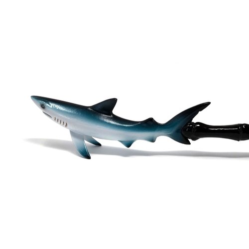 Hand Painted Back Scratcher Blue Shark 18"