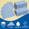 DYLIVeS Blue Gingham Napkins, Blue and White Checkered Guest Towel Plaid Party Napkins Disposable Paper Hand Towels for Luncheon, Picnic, Birthday Party, Easter, Graduation Party, 3-Ply, 50 Pcs