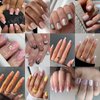 12 Pack 288Pcs Press on Nails Medium And Short - OPkssnails French Tip Press On Nails Square,Reusable Glue On Nails, Gel Fake Nails for Women