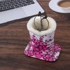 PG6 Plush Lined Eyeglasses Holder Stand Case Protective Glasses Case for Desks, Plum Blossom