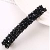 1Pc Black Hair Clips Handmade Rhinestone Barrettes Metal Hair Holders Clips and Barrettes Hair Clips for Women Girls Headwear Styling Hair Accessories