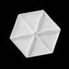 MIOBLET 10Pcs White Plastic Triangle Tray Nail Art Rhinestones Gems Crystal Beads Sorting Tray Manicure Tool