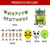 Cartoon Panda Birthday Party Supplies Including Panda Happy Birthday Banner, Cake Toppers, Cupcake Toppers, Balloons, Cute Panda Theme Party Set for Baby Shower Boys Girls Teens Party Decorations