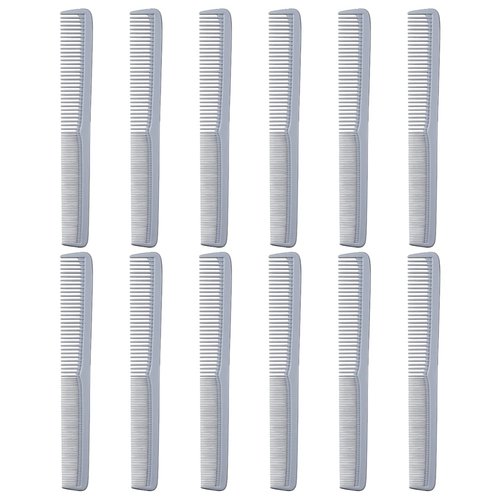 Styling Gear 150 Hair Combs Barber Comb Set Combs For Men Combs For Women Combs For Hair Stylist Beard Mustache Styling Pocket Comb Made In USA 12 Piece. (Gray)