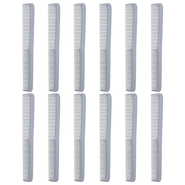 Styling Gear 150 Hair Combs Barber Comb Set Combs For Men Combs For Women Combs For Hair Stylist Beard Mustache Styling Pocket Comb Made In USA 12 Piece. (Gray)