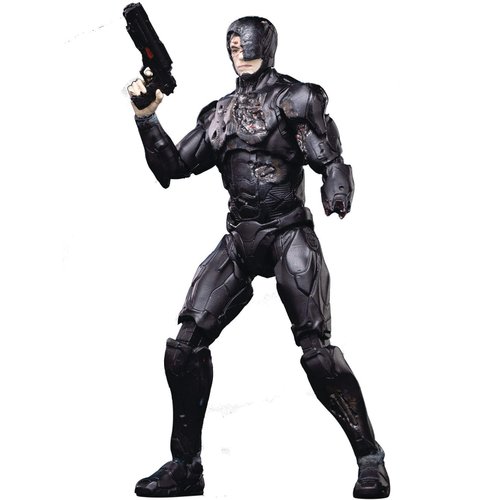 Hiya Toys Robocop 2014: Battle-Damaged Robocop 1:18 Scale Action Figure, Multicolor