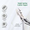 NGHIA Cuticle Nipper - D-04 JAW 12 | Stainless Steel | Durable and Sharp | Ergonomic Design | Grey Plated | Ideal for Salons and Home Use