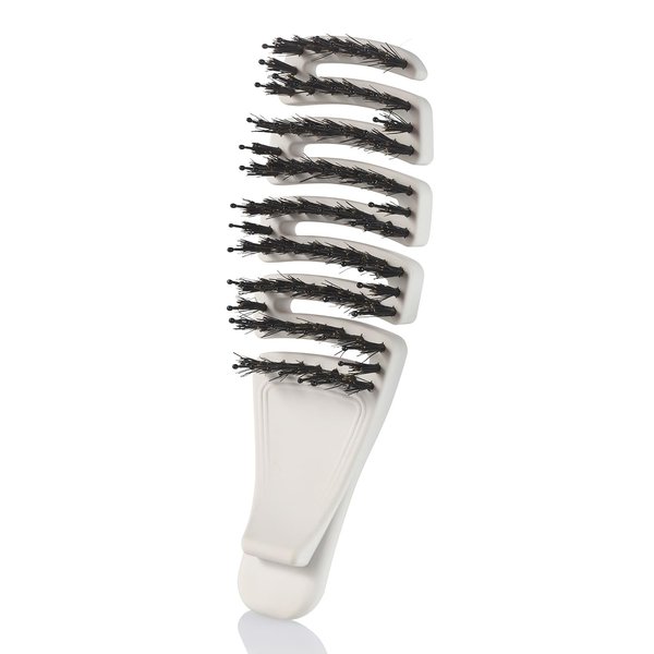SEACRET Hair Brush - Paddle Brush, Ergonomic Detangling Hairbrush for Women, Men, and Kids. Curly Hair Brush. Boar Bristle Hair Brush suitable for All Hair Types. (Mini)