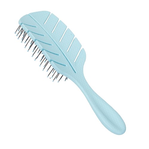 Tangols Detangling Hair Brush -100% Eco-Friendly Detangler Hair Brush w/Ultra-Soft Anti Knot Nylon Bristles for Women,Men,Kids-All Hair Types, Dry & Wet Hair(Blue)