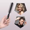 Small Round Hair Brush for Blow Drying Short, Thin, Fine Hair, Wooden Styling Blowout Roller Hairbrush with Soft Nylon Bristles, Both for Men & Women, 1.4 Inch