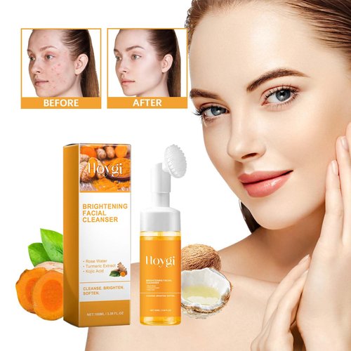 RETZLA Turmeric Facial Cleanser, Turmeric Facial Wash, Turmeric Face Wash, Deep cleansing of facial skin,Turmeric Foaming Cleanser for All Skin