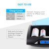 Tenergy T9688 Super Universal LCD Battery Charger with 8 pieces of Premium NiMH Tenergy D Size Rechargeable Batteries - UL Certified
